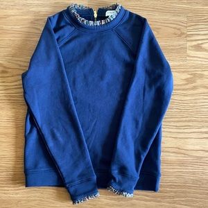 Jcrew floral collar and sleeve sweater size XS